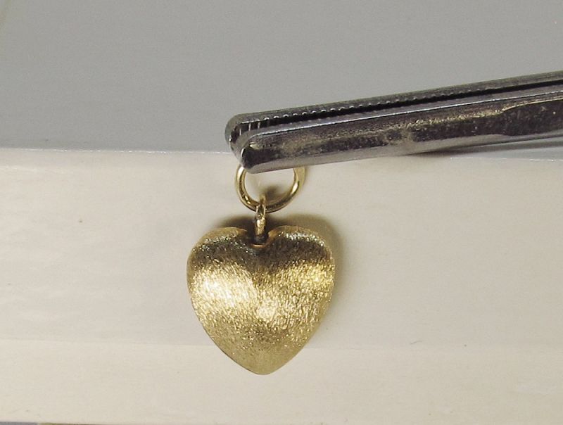 Heart Charm/Pendant 14Kt Yellow Gold