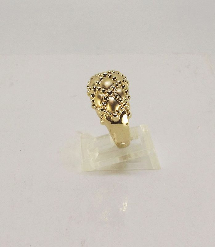 Fancy Classic Estate Dome Ring 14Kt Yellow Gold