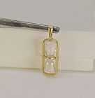 Movable Charm Hour Glass 14Kt Yellow Gold