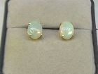 Opal Stud Earrings 14Kt Yellow Gold