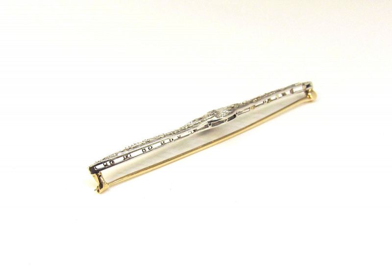 1920’s 14Kt Gold and Diamond Pin