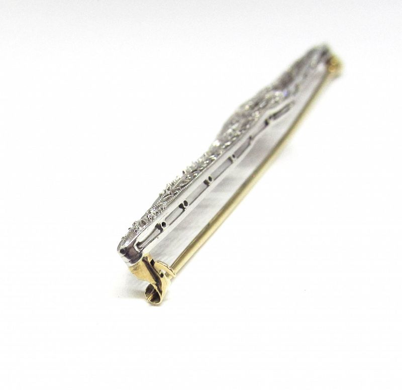 1920’s 14Kt Gold and Diamond Pin