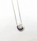 Diamond Sliding Pendant 14Kt White Gold