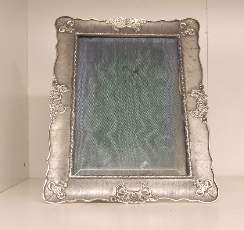 Art Nouveau Style Continental 800 Silver Italian Picture Frame