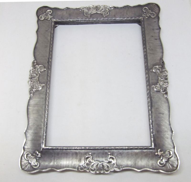 Art Nouveau Style Continental 800 Silver Italian Picture Frame