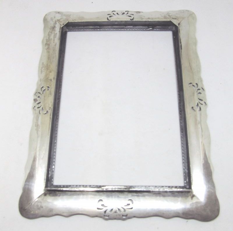 Art Nouveau Style Continental 800 Silver Italian Picture Frame