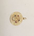 Happy Birthday Charm/Pendant 14Kt Gold