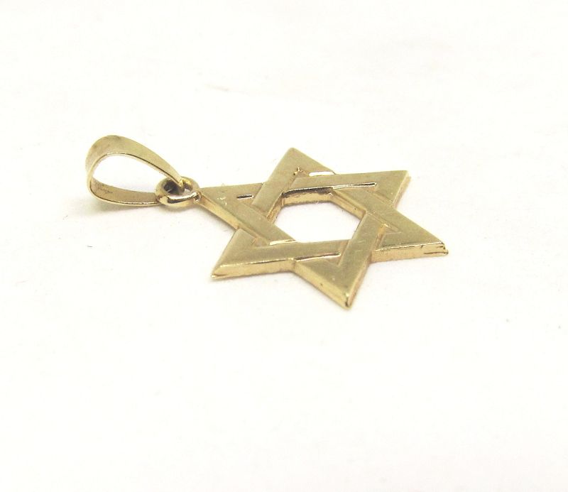 Star of David Charm/Pendant 14 Kt Gold