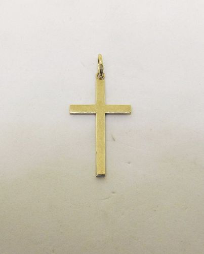 Elegant vintage 18Kt Yellow Gold Cross