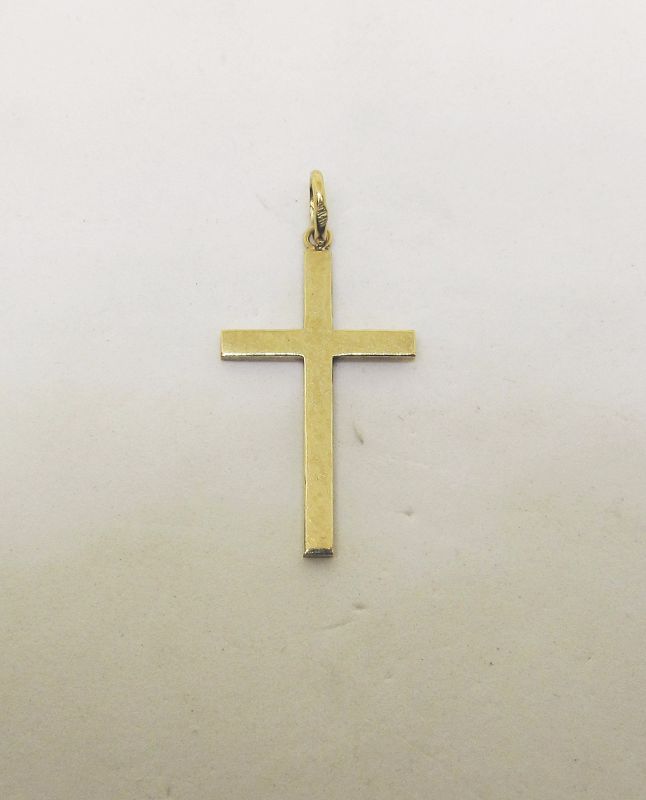 Elegant vintage 18Kt Yellow Gold Cross