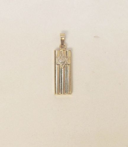 14Kt Gold Mezuzah Pendant