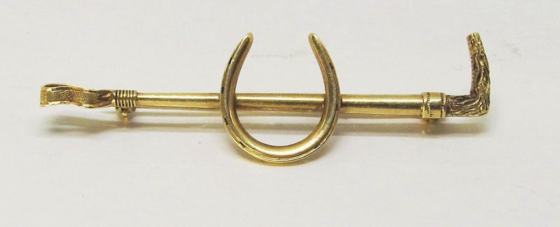 14Kt Gold Equestrian Pin