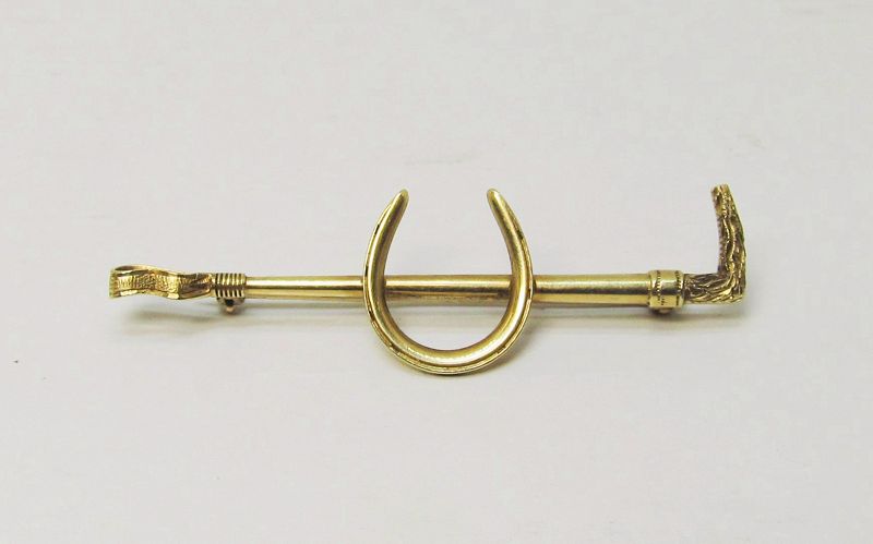 14Kt Gold Equestrian Pin