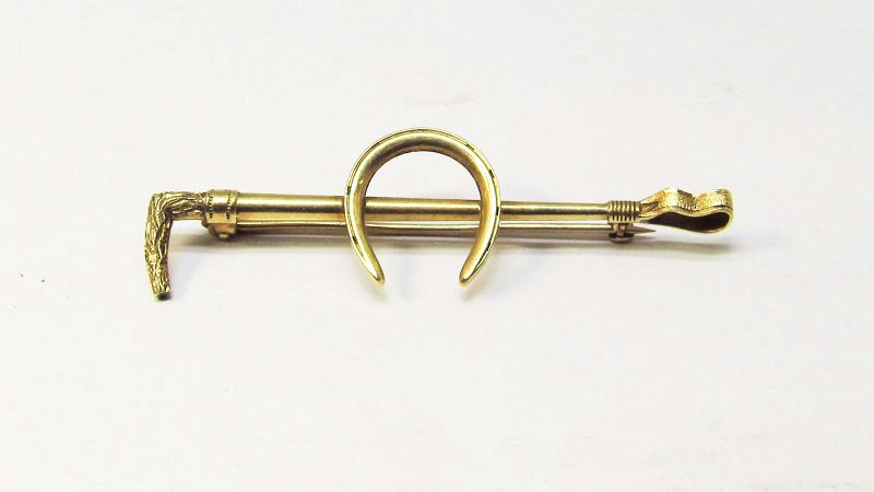 14Kt Gold Equestrian Pin