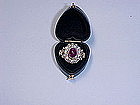 18KT GOLD RUBY AND DIAMOND RING