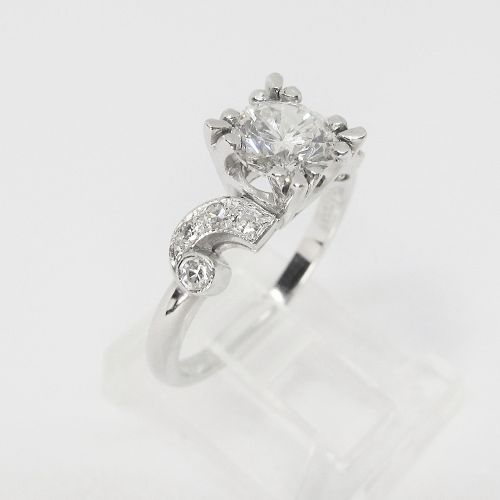 1920's Platinum and Diamond Engagement Ring