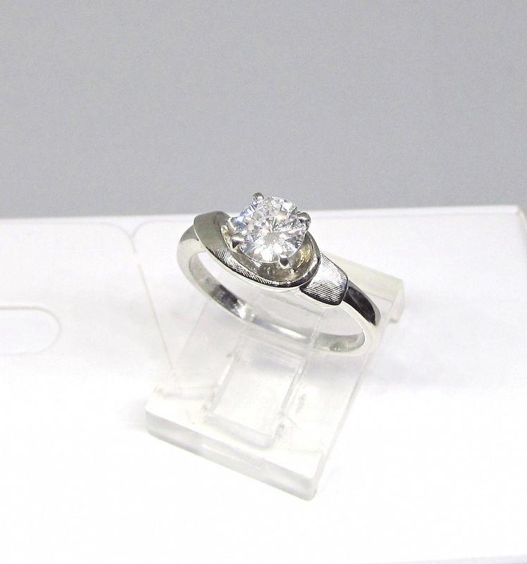 Diamond Engagement Ring White Gold 1960-s