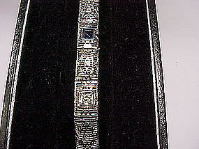 1920's 14Kt White Gold Filigree Bracelet