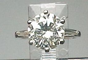 Great Platinum and Diamond Estate Engagement Ring