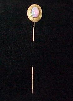 Great Opal and 14Kt Gold Stick Pin, Lapel pin