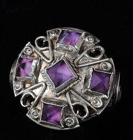 MATL Matilde POULAT MEXICAN SILVER and AMETHYST RING