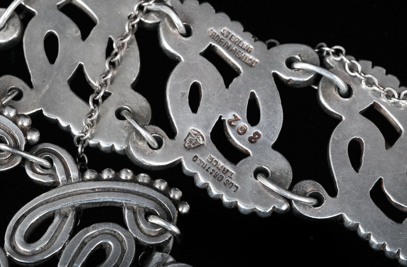 Vintage LOS CASTILLO MEXICAN SILVER BRACELET