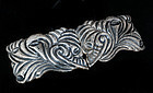 HUGE RARE LICO MEXICAN SILVER REPOUSSE BELT BUCKLE