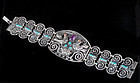 MATL-esque MEXICAN SILVER PALOMAS DOVES BRACELET