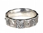 Topazio Deco 833 silver monuments of Portugal hinged Bracelet
