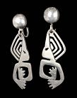 Teran for Los Castillo Mexican silver modernist  Earrings