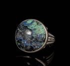 Felipe Martinez Piedra y Plata Mexican silver azur malachite Ring