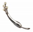 Antonio Pineda Mexican 970 silver and pearls floral Pin Brooch