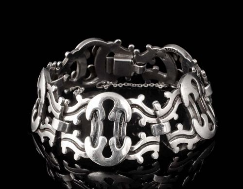 Jose Luis Flores Mexican silver modernist Bracelet