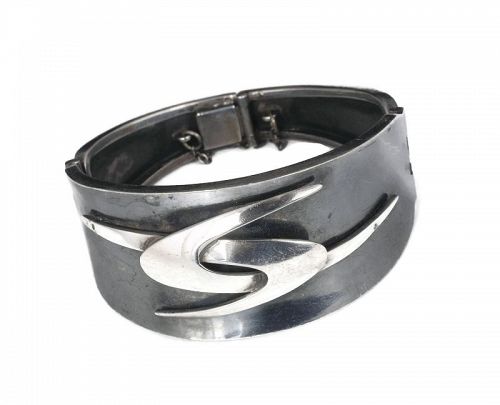 Enrique Ledesma Mexican silver Bracelet ~ double boomerang