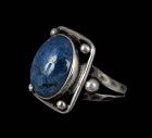 antique Arts and Crafts silver and sodalite Ring