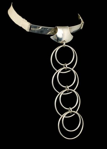 Niels Erik From Denmark silver mod cascade Collar Necklace