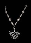 Peruzzi st Italian Deco silver cimaruta Pendant Necklace