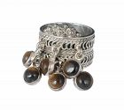 fun Mexican silver and tiger's eye "cha cha" Charm Ring