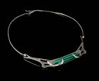 Erika Hult de Corral Ric Mexican silver and malachite Necklace