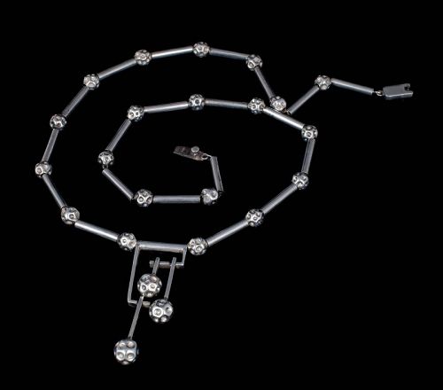 Erika Hult de Corral Ric Mexican silver modernist Necklace