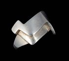 Erika Hult de Corral Ric Mexican silver modernist waves Ring