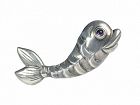 fun 1940s Mexican silver and amethyst fish Pin Brooch