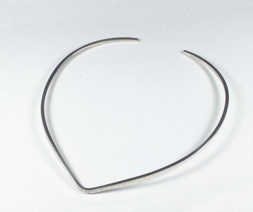 rare Hans Hansen Danish modernist silver Neck Ring