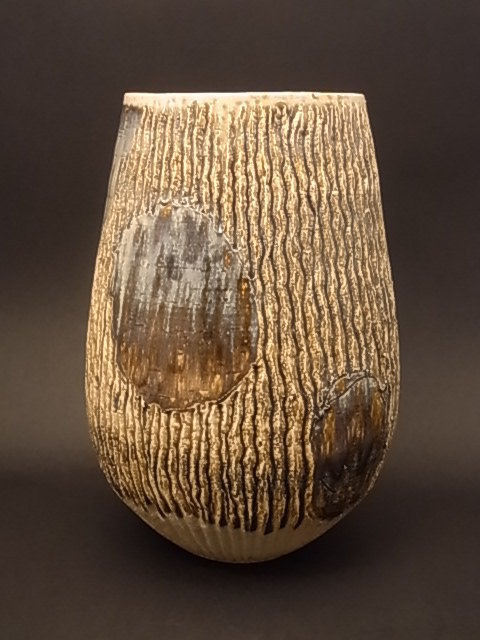 Japanese 20th C. Ceramic Vase by Sugita Eisuke