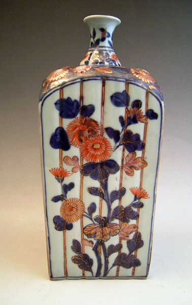 Japan Genroku Period 1700's Imari Tokkuri Sake Bottle