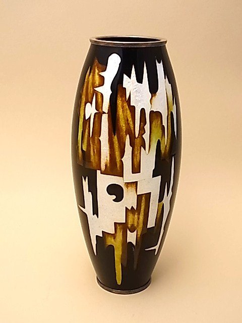 Japanese E. to Mid 20th Century Cloisonne Vase by Ota Hiroaki