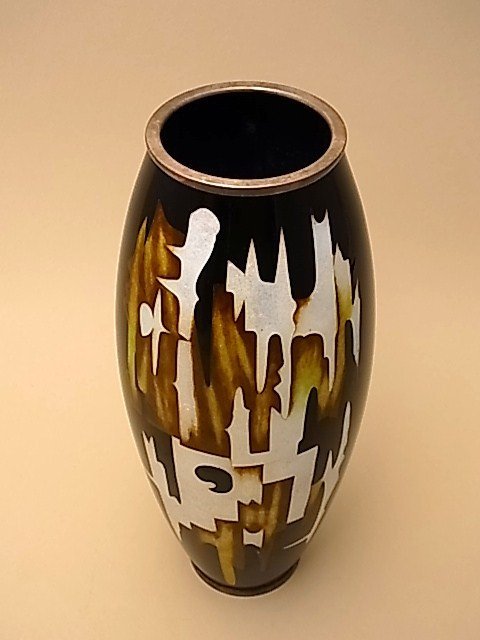 Japanese E. to Mid 20th Century Cloisonne Vase by Ota Hiroaki