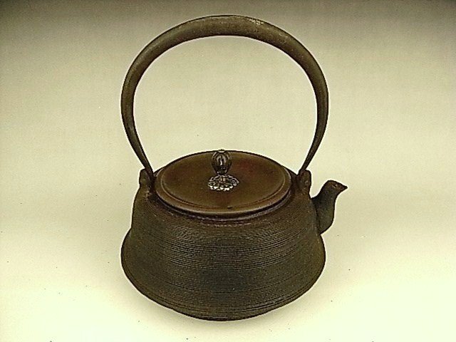 Japanese E. 20th C. Iron Tea Kettle