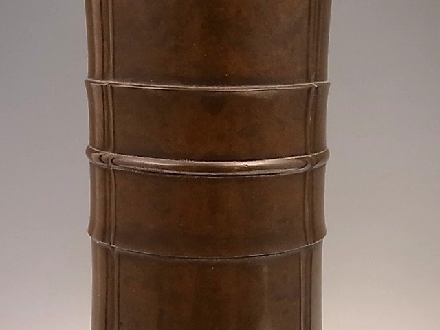 Japanese Bronze Vase by Watanabe Tadashi from 1965