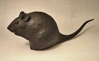 Japanese 20th C. Carved Wood Rat by Kato Tomohiko